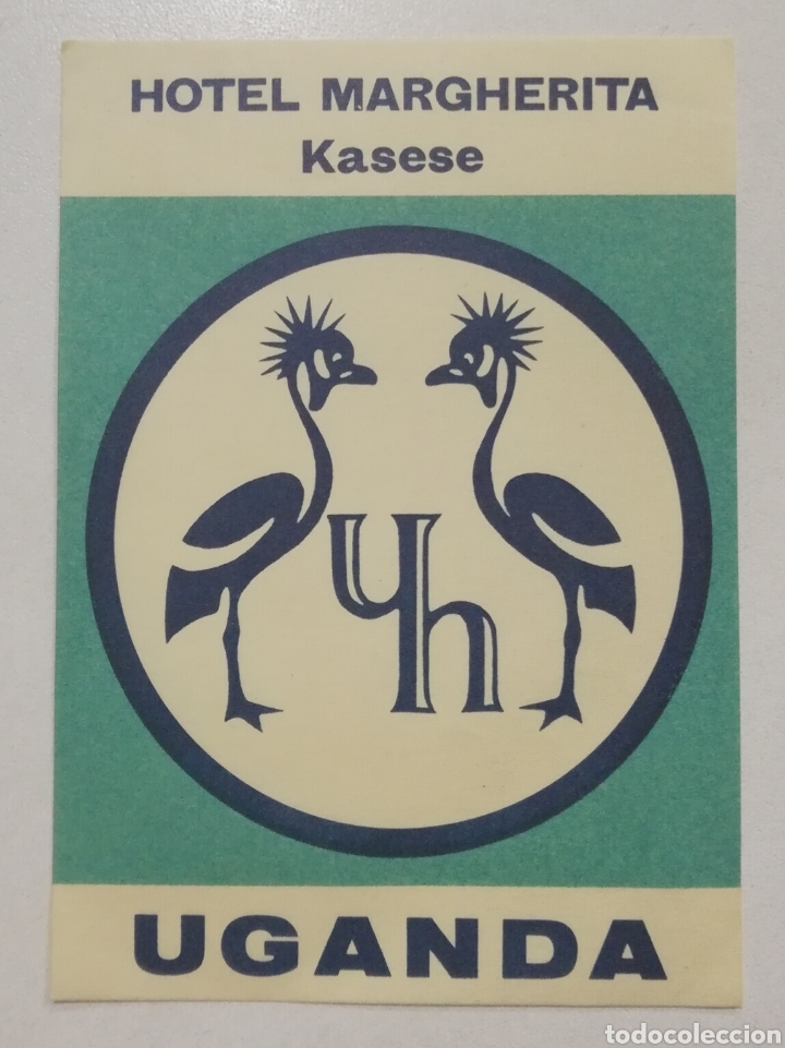 Etiquetas antiguas: ETIQUETA HOTEL MARGHERITA KASESE UGANDA AFRICA, LUGGAGE LABEL, ANTIGUA PARA MALETA.