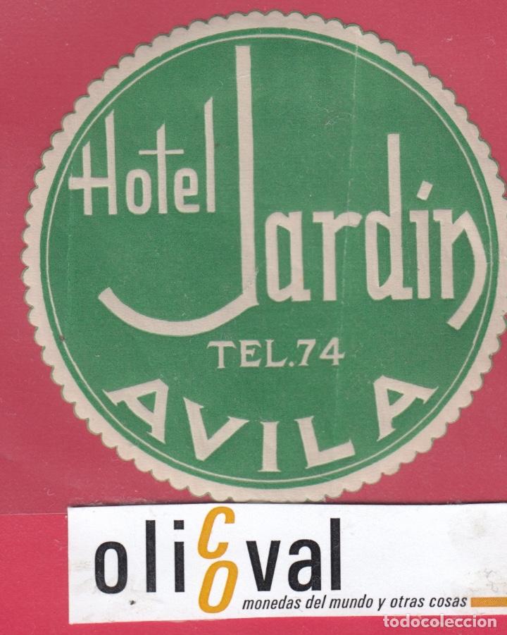 Etiquetas antiguas: ETIQUETA HOTEL AVILA HOTEL JARDIN 95X70  ANTERIOR A&Ntilde;OS 40  DATADA