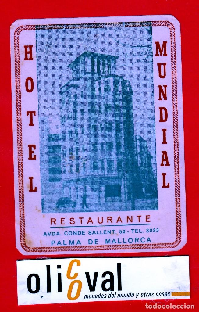 Etiquetas antiguas: ETIQUETA HOTEL MALLORCA DATADA TROQUEL  75 X 105  mm mm