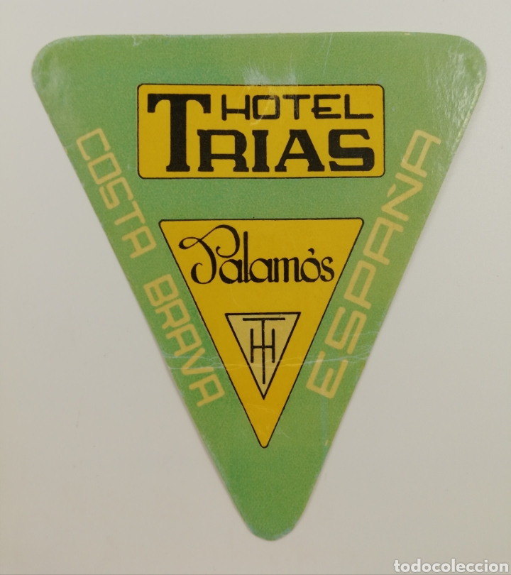 Etiquetas antiguas: ETIQUETA HOTEL TRIAS PALAMOS CATALUNYA ESPA&Ntilde;A
