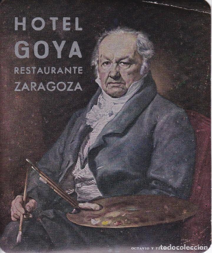 Etiquetas antiguas: ANTIGUA ETIQUETA DEL HOTEL GOYA DE ZARAGOZA