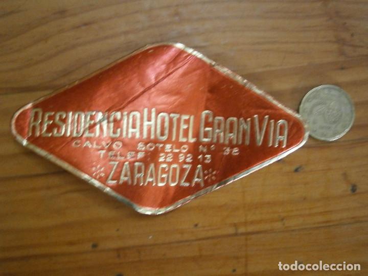 Etiquetas antiguas: &iexcl;&iexcl;PRECIOSA ETIQUETA DE ZARAGOZA A&Ntilde;OS 40 50 &iexcl;&iexcl;HOTEL GRANVIA,,,,ZARAGOZA,,,,