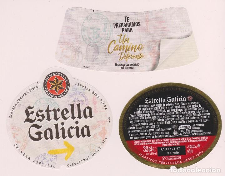 etiquetas cerveza ESTRELLA GALICIA CAMINO SANTIAGO beer labels bier birra 