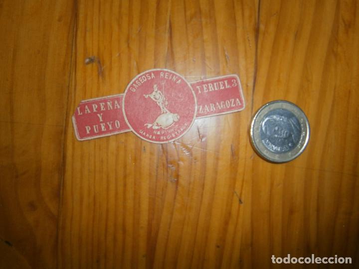Etiquetas antiguas: &iexcl;&iexcl;PRECIOSA ETIQUETA DE &iexcl;&iexcl;ZARAGOZA&iexcl;&iexcl; A&Ntilde;OS 40 50 GASEOSA REINA