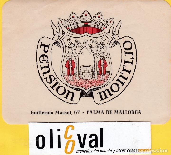 Etiquetas antiguas: ETIQUETA HOTEL BALEARES HOTEL PENSION MONTIJO 145 EF- 6803 147