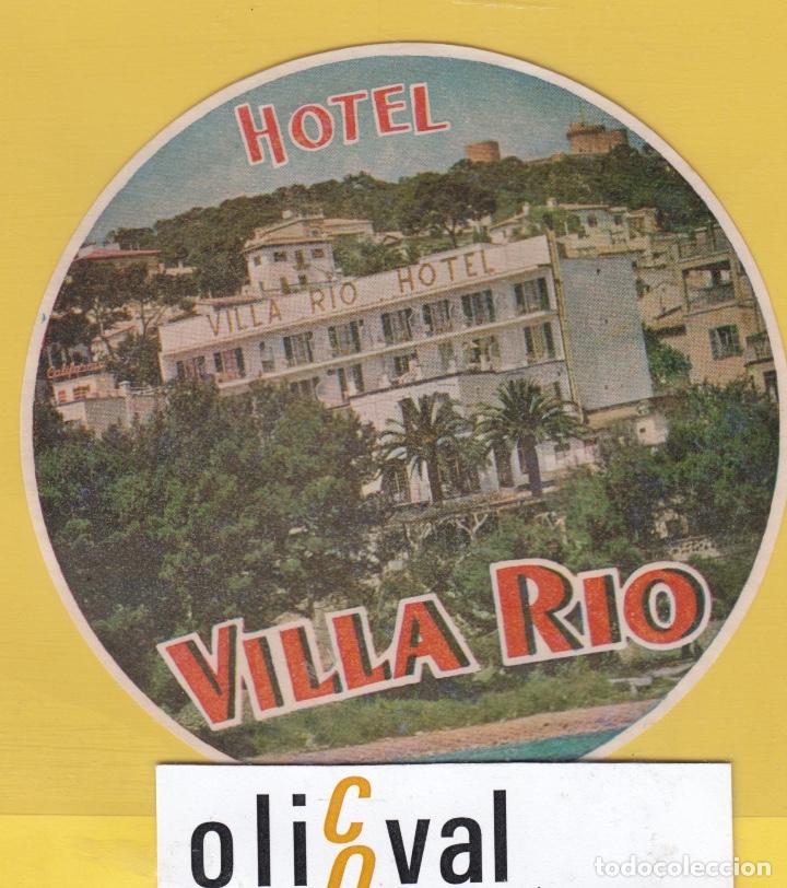 Etiquetas antiguas: ETIQUETA HOTEL BALEARES HOTEL VILLA RIO TROQUEL EF- 6803 165