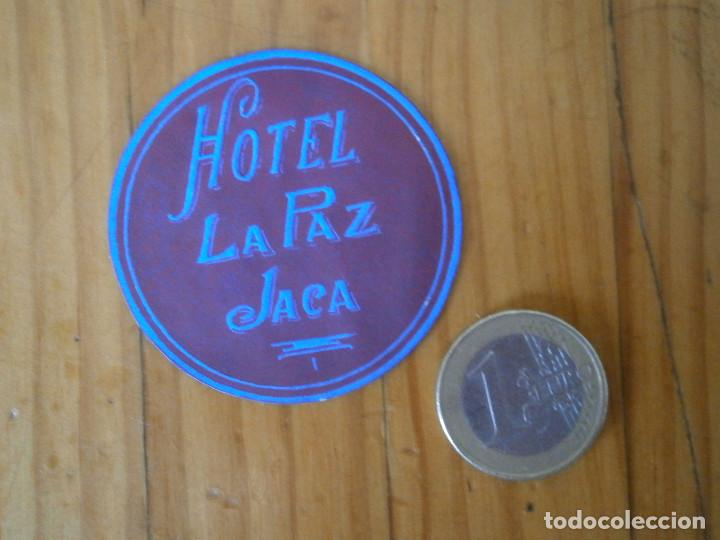 Etiquetas antiguas: &iexcl;&iexcl;PRECIOSA ETIQUETA A&Ntilde;OS 40 50 &iexcl; &iexcl;&iexcl;JACA&iexcl;&iexcl;HOTEL LA PAZ