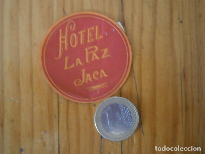 Etiquetas antiguas: &iexcl;&iexcl;PRECIOSA ETIQUETA A&Ntilde;OS 40 50 &iexcl; &iexcl;&iexcl;JACA&iexcl;&iexcl;HOTEL LA PAZ