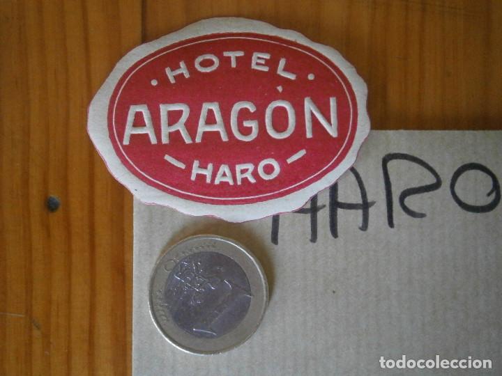 Etiquetas antiguas: &iexcl;&iexcl;PRECIOSA ETIQUETA A&Ntilde;OS 40 50 &iexcl; &iexcl;&iexcl;HARO&iexcl;&iexcl;HOTEL ARAGON