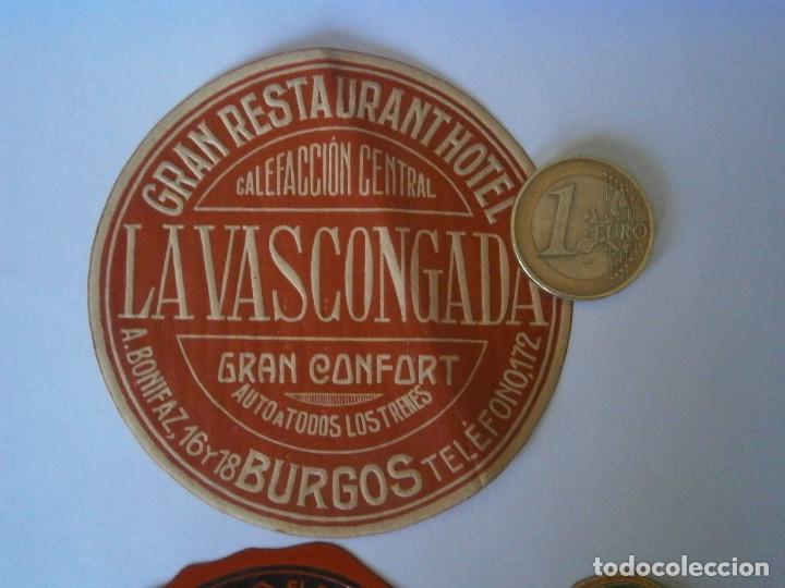 Etiquetas antiguas: &iexcl;&iexcl;PRECIOSA ETIQUETA A&Ntilde;OS 40 50 &iexcl; &iexcl;BURGOS&iexcl;&iexcl;GRAN RESTAURAN HOTEL