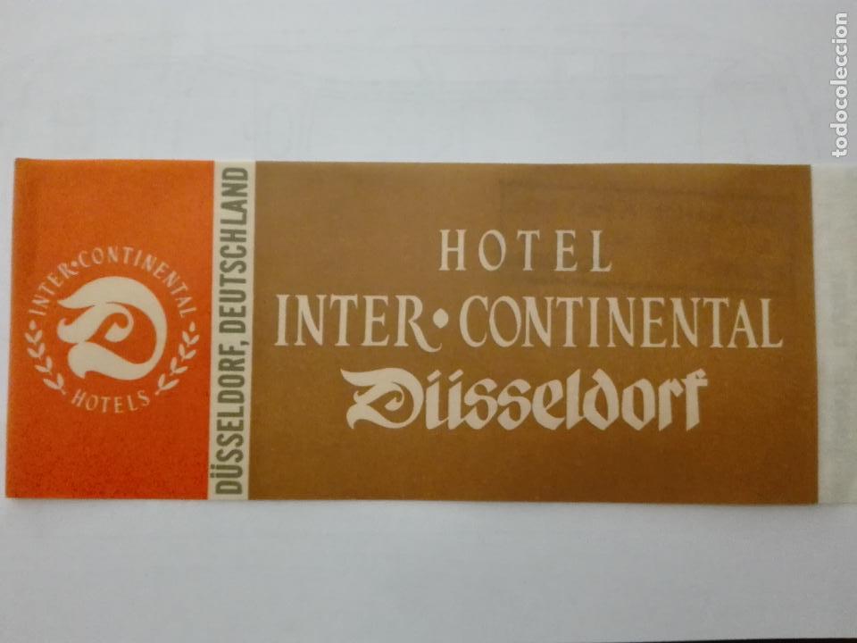 Etiquetas antiguas: Etiqueta Hotel Intercontinental - D&uuml;sseldorf - Alemania