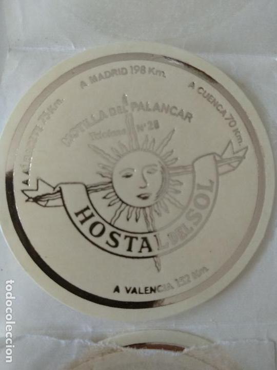 Etiquetas antiguas: ETIQUETA DE HOTEL HOSTAL DEL SOL MONTILLA DEL PALANCAR CUENCA