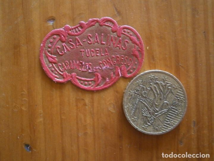 Old Labels: &iexcl;&iexcl;PRECIOSA ETIQUETA PUBLICITARIA &iexcl;&iexcl;A&Ntilde;OS 40 50&iexcl;TUDELA&iexcl;&iexcl;CASA SALINAS,,