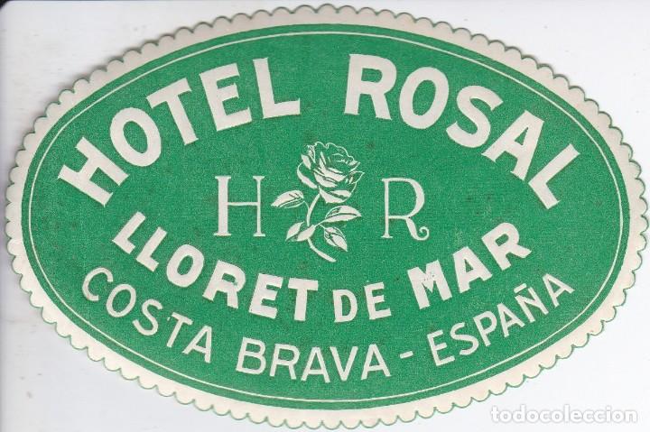 Etiquetas antiguas: ANTIGUA ETIQUETA DEL HOTEL ROSAL DE LLORET DE MAR (GERONA-GIRONA)