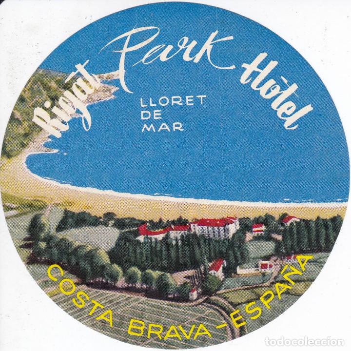 Etiquetas antiguas: ANTIGUA ETIQUETA DEL HOTEL RIGAT PARK DE LLORET DE MAR (GERONA-GIRONA)