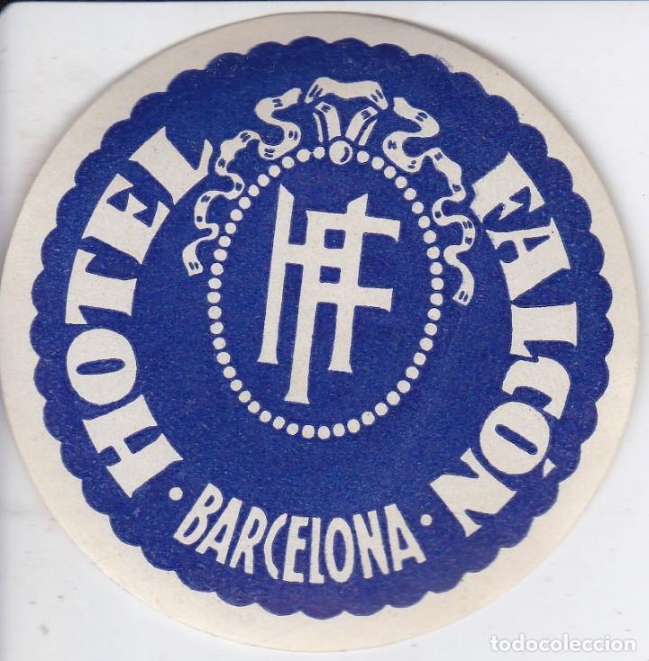 Etiquetas antiguas: ANTIGUA ETIQUETA DEL HOTEL FALCON DE BARCELONA
