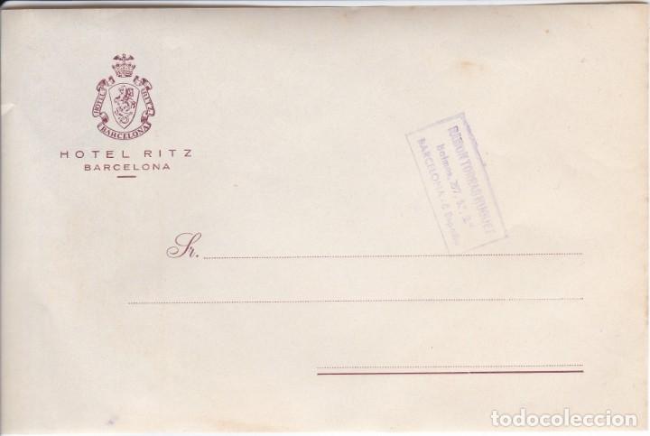 Etiquetas antiguas: ANTIGUA ETIQUETA DEL HOTEL RITZ DE BARCELONA