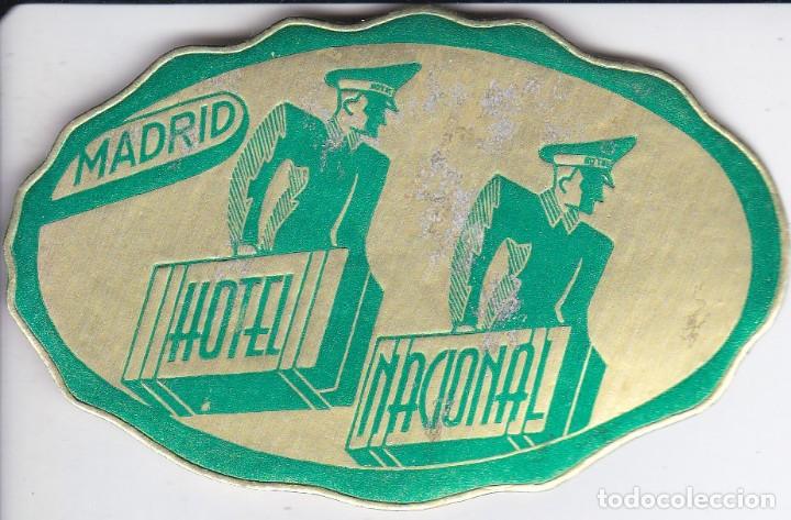 Etiquetas antiguas: ANTIGUA ETIQUETA DEL HOTEL NACIONAL DE MADRID