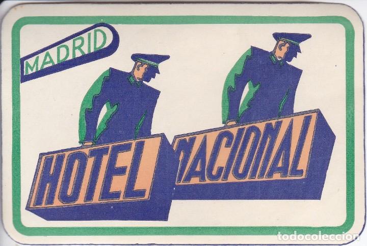 Etiquetas antiguas: ANTIGUA ETIQUETA DEL HOTEL NACIONAL DE MADRID