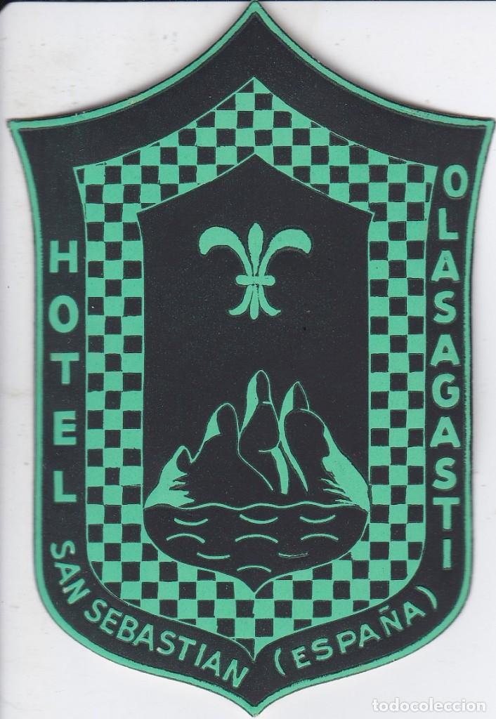 Etiquetas antiguas: ANTIGUA ETIQUETA DEL HOTEL OLASAGASTI DE SAN SEBASTIAN