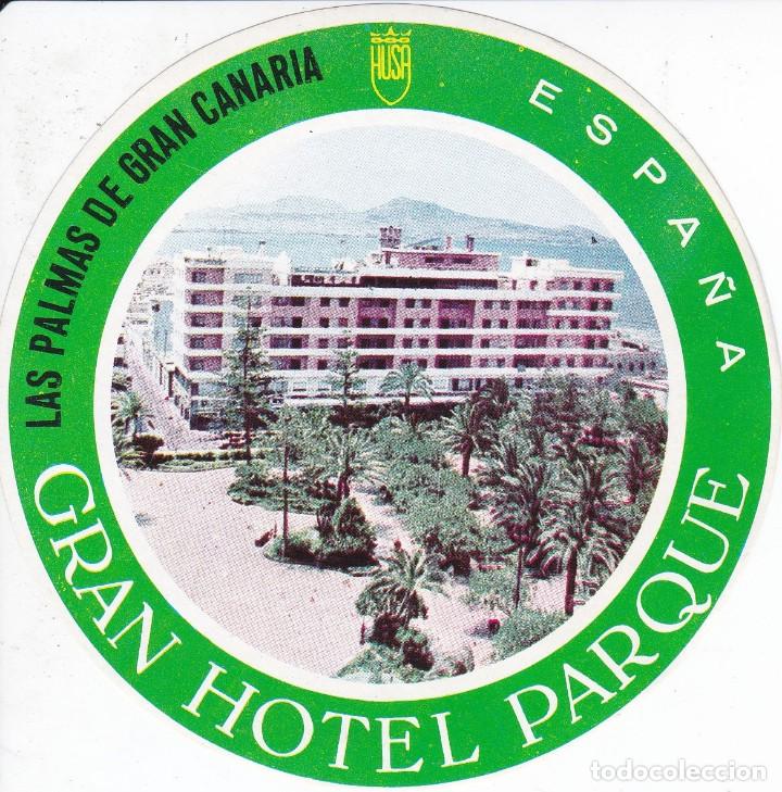 Etiquetas antiguas: ANTIGUA ETIQUETA DEL HOTEL PARQUE DE LAS PALMAS DE GRAN CANARIA