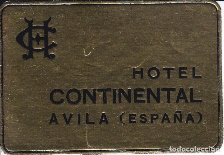Etiquetas antiguas: ANTIGUA ETIQUETA DEL HOTEL CONTINENTAL DE AVILA