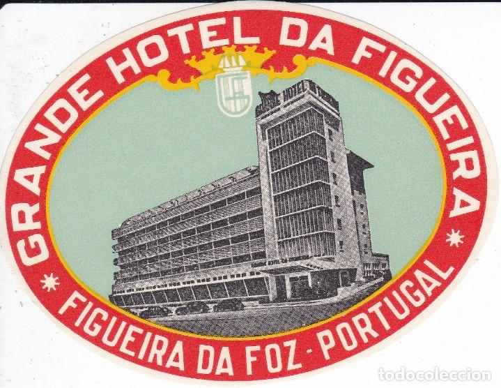 Etiquetas antiguas: ANTIGUA ETIQUETA DEL HOTEL DA FIGUEIRA DE PORTUGAL