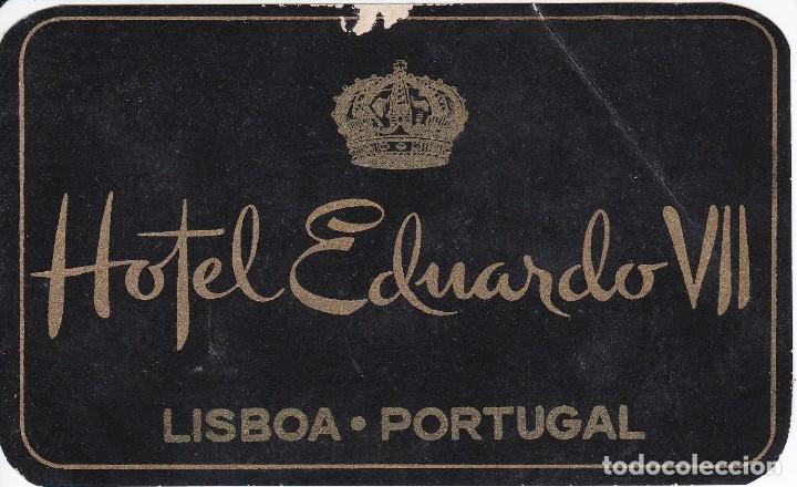 Etiquetas antiguas: ANTIGUA ETIQUETA DEL HOTEL EDUARDO VII DE LISBOA - PORTUGAL