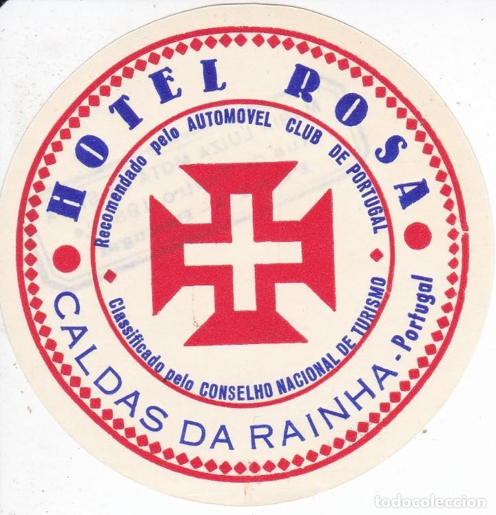 Etiquetas antiguas: ANTIGUA ETIQUETA DEL HOTEL ROSA DE CALDAS DA RAINHA - PORTUGAL