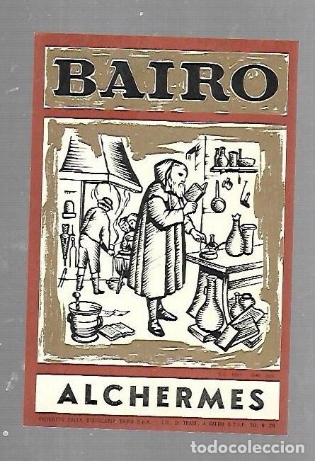 Etiquetas antiguas: ETIQUETA DE VINO. BAIRO. ALCHERMES