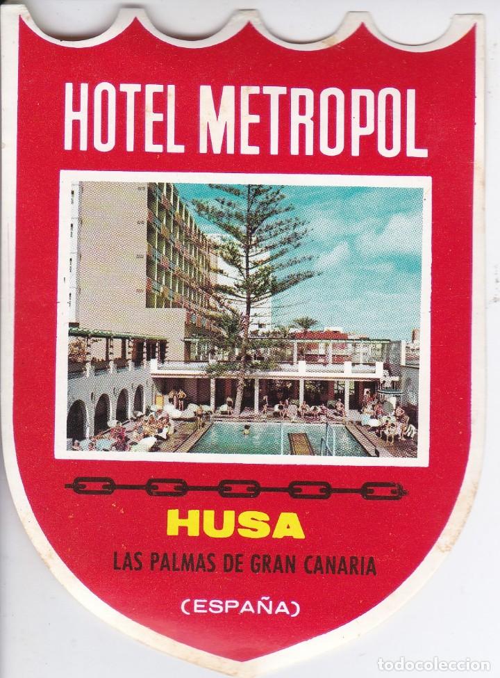 Etiquetas antiguas: ANTIGUA ETIQUETA DEL HOTEL METROPOL DE LAS PALMAS DE GRAN CANARIA