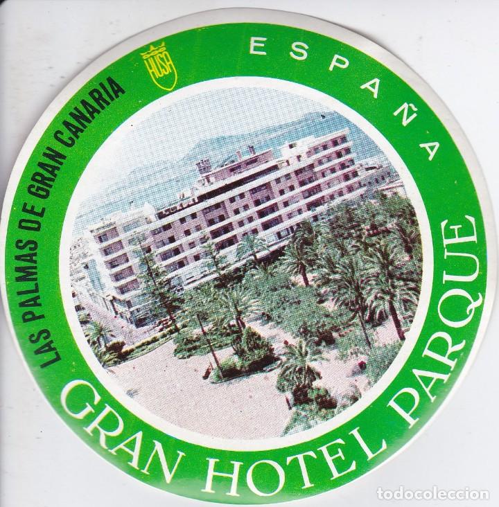 Etiquetas antiguas: ANTIGUA ETIQUETA DEL HOTEL PARQUE DE LAS PALMAS DE GRAN CANARIA