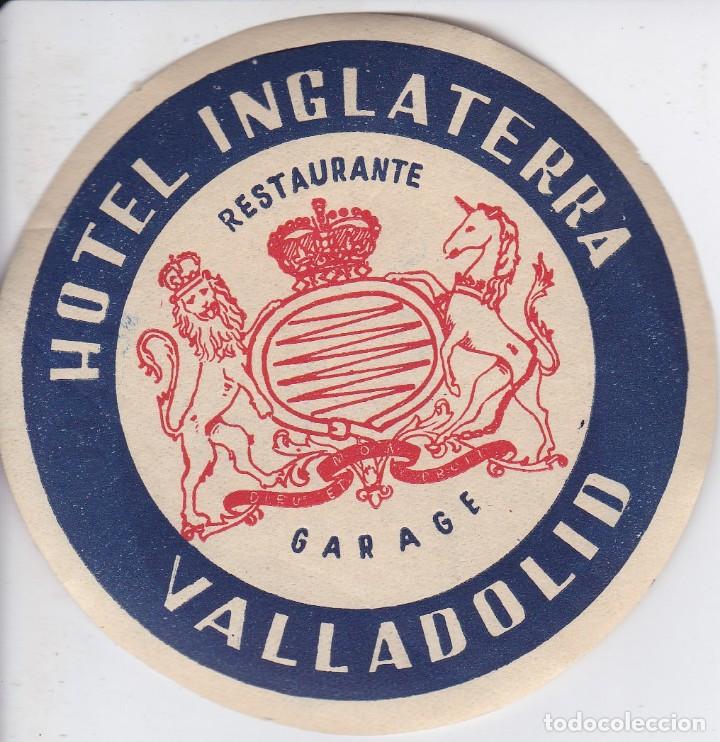Etiquetas antiguas: ANTIGUA ETIQUETA DEL HOTEL INGLATERRA DE VALLADOLID