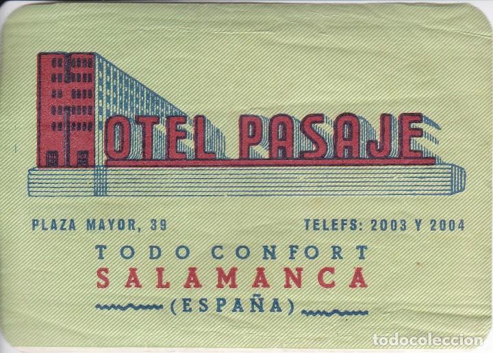 Etiquetas antiguas: ANTIGUA ETIQUETA DEL HOTEL PASAJE DE SALAMANCA