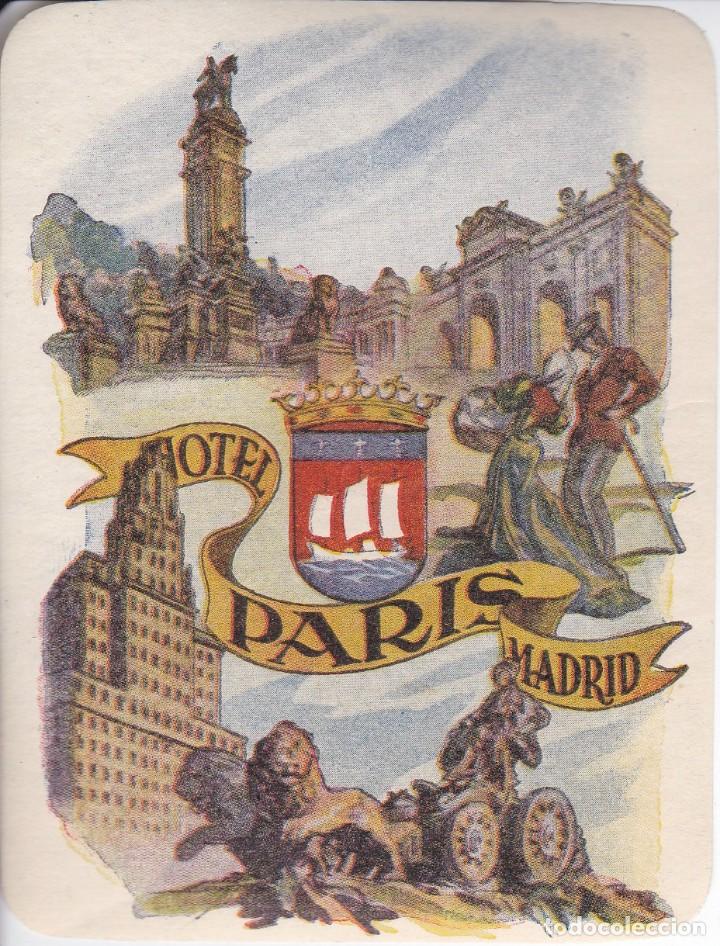 Etiquetas antiguas: ANTIGUA ETIQUETA DEL HOTEL PARIS DE MADRID