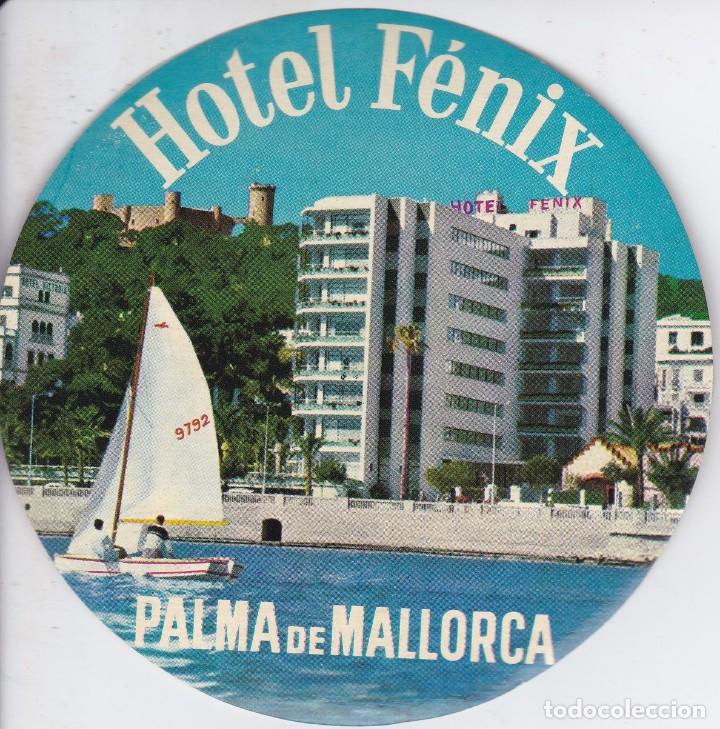 Etiquetas antiguas: ANTIGUA ETIQUETA DEL HOTEL FENIX DE PALMA DE MALLORCA