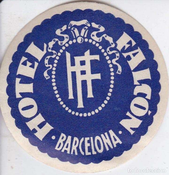 Etiquetas antiguas: ANTIGUA ETIQUETA DEL HOTEL FALCON DE BARCELONA