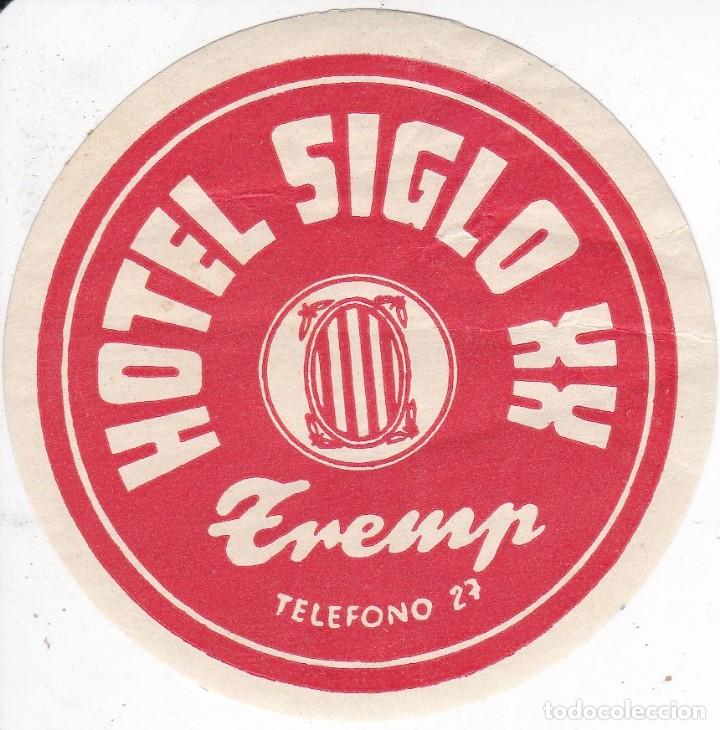 Etiquetas antiguas: ANTIGUA ETIQUETA DEL HOTEL SIGLO XX DE TREMP