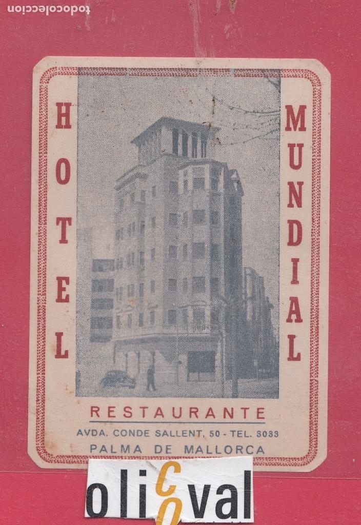 Etiquetas antiguas: ETIQUETA HOTEL MUNDIAL PALMA TROQUEL 75 X112 mm E.HOTEL..18,11.jpeg