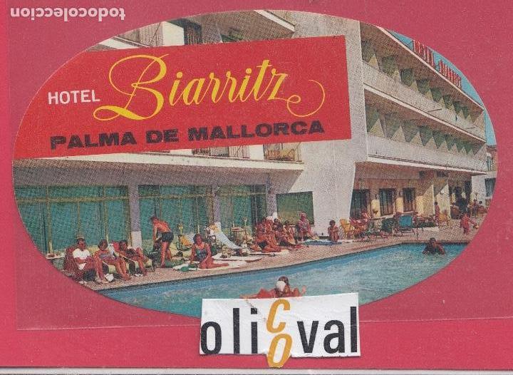 Etiquetas antiguas: ETIQUETA HOTEL BIARRITZ PALMA TROQUEL 130 mm E.HOTEL..18,14.jpeg