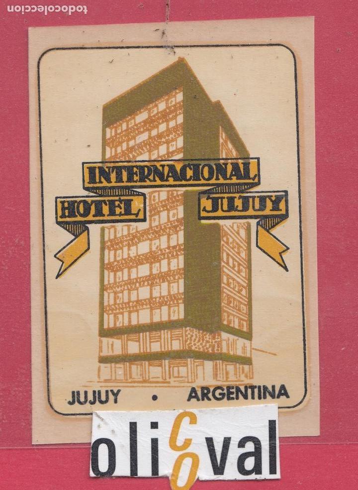 Etiquetas antiguas: ETIQUETA HOTEL JUJUY ARGENTINA TROQUEL 95X65 mm E.HOTEL..18,49