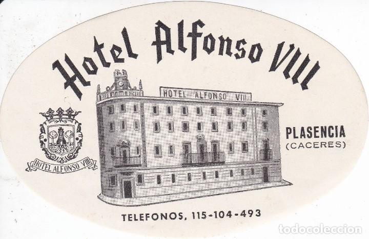 Etiquetas antiguas: ANTIGUA ETIQUETA DEL HOTEL ALFONSO VIII DE PLASENCIA (CACERES)
