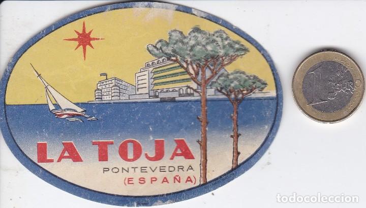 Etiquetas antiguas: ANTIGUA ETIQUETA DEL HOTEL LA TOJA DE PONTEVEDRA (PEQUE&Ntilde;A)