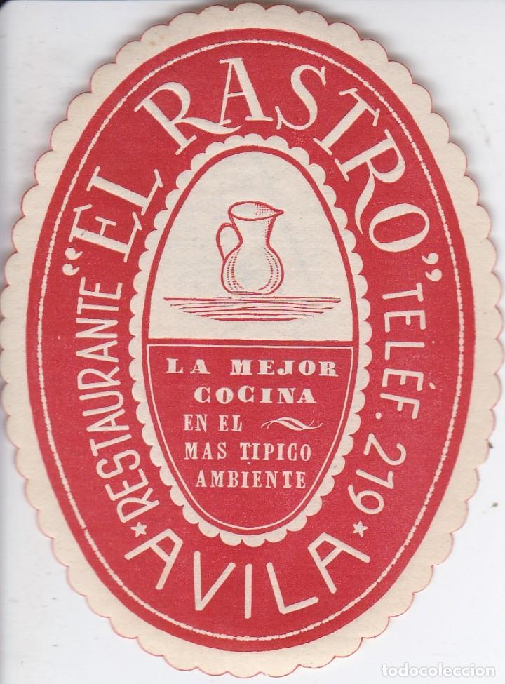 Etiquetas antiguas: ANTIGUA ETIQUETA DEL HOTEL EL RASTRO DE AVILA