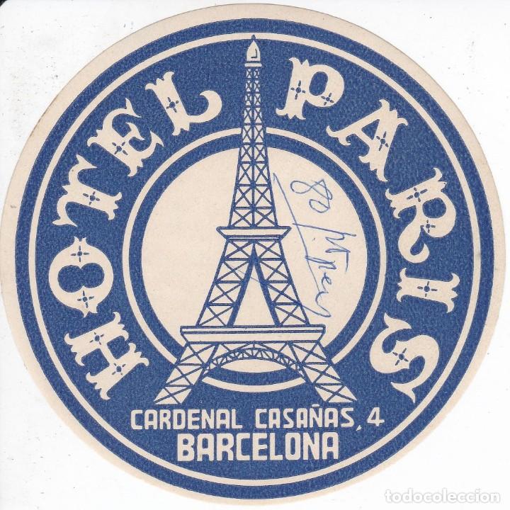 Etiquetas antiguas: ANTIGUA ETIQUETA DEL HOTEL PARIS DE BARCELONA (TORRE EYFFEL)
