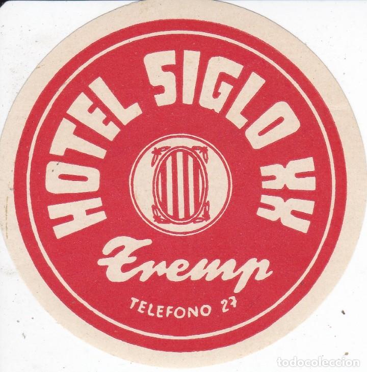 Etiquetas antiguas: ANTIGUA ETIQUETA DEL HOTEL SIGLO XX DE TREMP