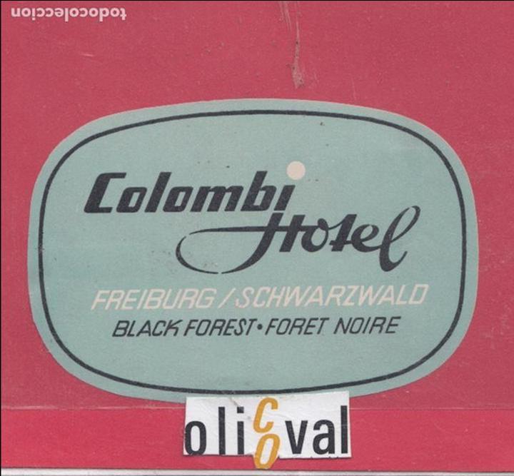 Etiquetas antiguas: ETIQUETA HOTEL COMBI SUIZA TROQUEL GOMA 105 X 80 E.HOTEL..18. 72jpeg