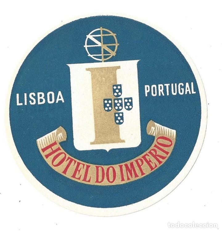 Etiquetas antiguas: ETIQUETA DE EQUIPAJE HOTEL DO IMPERIO. LISBOA- PORTUGAL