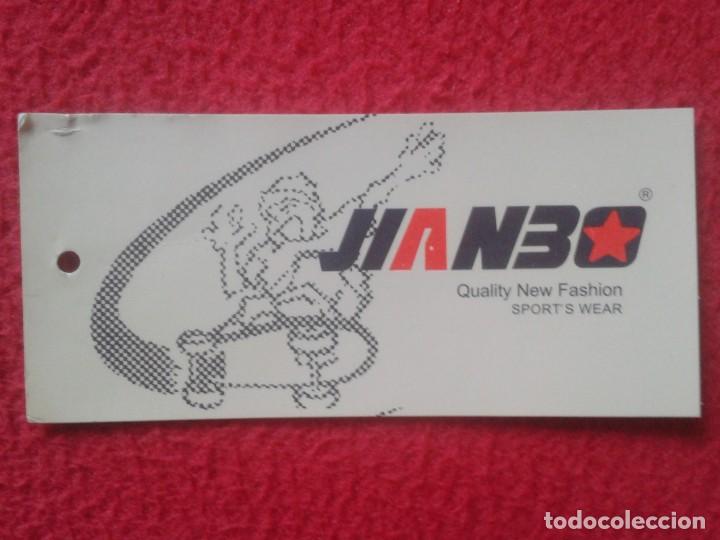 Etiquetas antiguas: ANTIGUA ETIQUETA DE ROPA CLOTH CLOTHING LABEL JIAMBO IMAGEN DE MONOPAT&Iacute;N SKATEBOARD SKATE SKATER VER