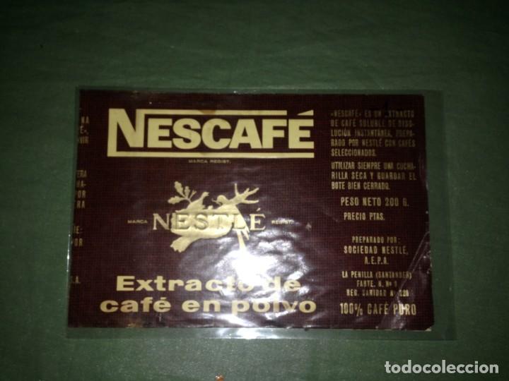 Etichette antiche: Nescaf&eacute; - Etiqueta de bote antiguo